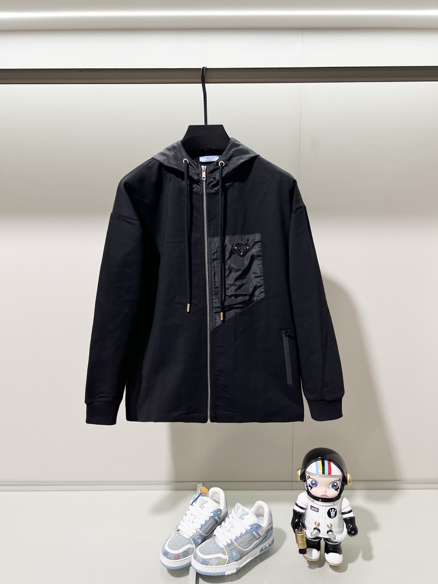 PRADA 프라다 맞춤 원단 후드 집업 자켓 재킷 의류