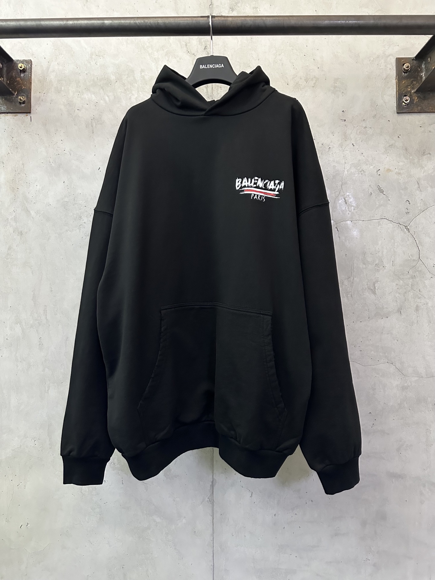 Balenciaga 발렌시아가 로고 그래피티 프린트 후드티 스웨트셔츠 의류