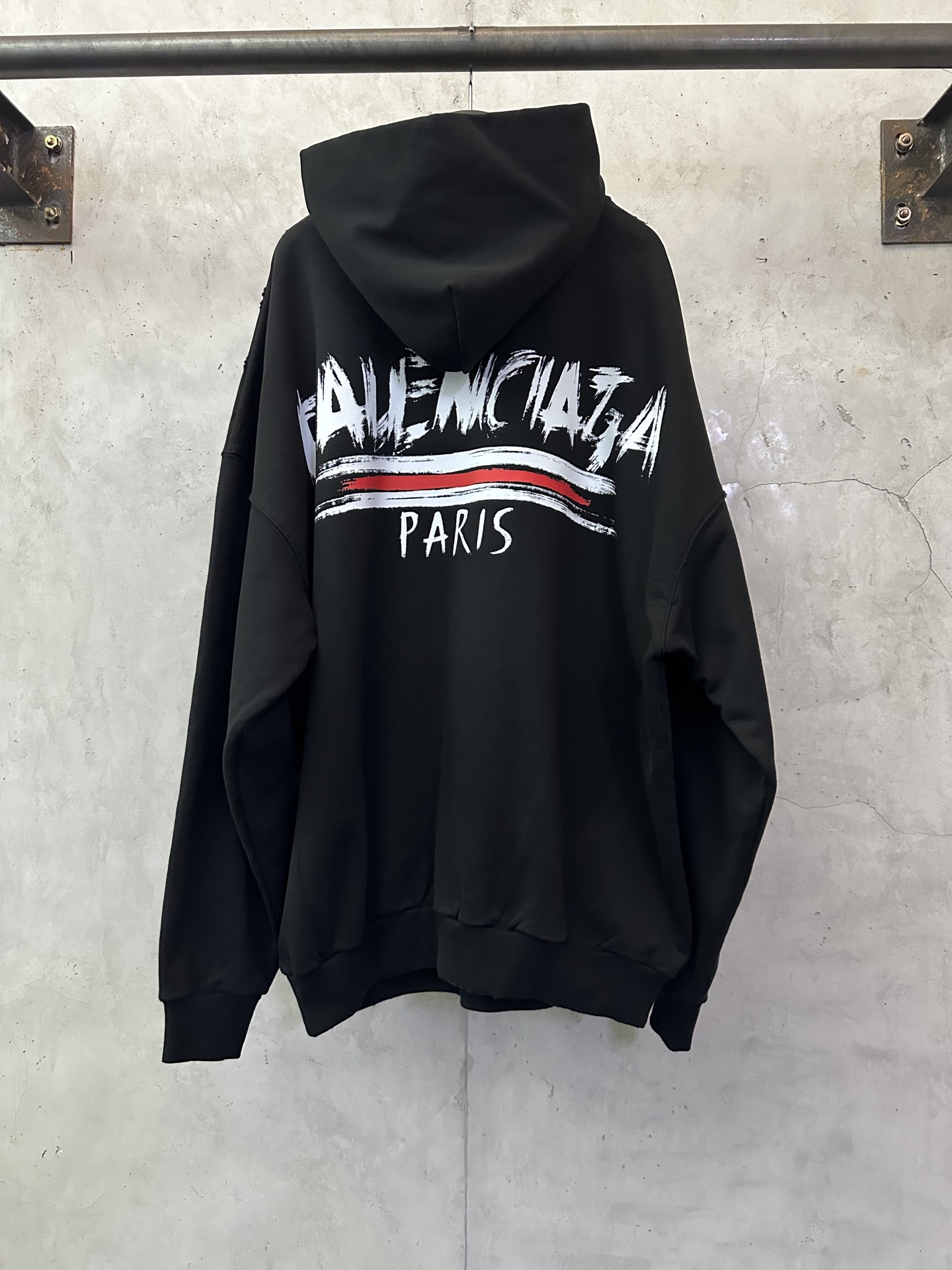 Balenciaga 발렌시아가 로고 그래피티 프린트 후드티 스웨트셔츠 의류