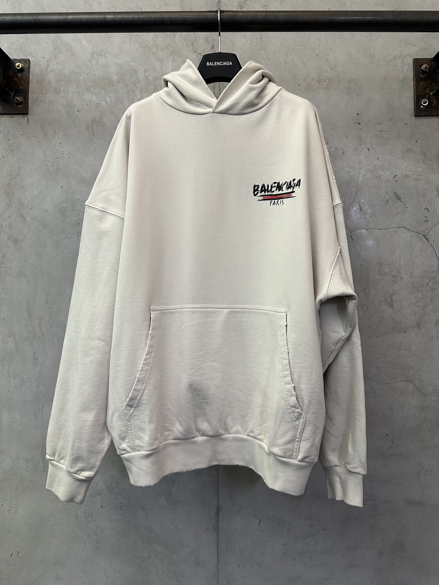 Balenciaga 발렌시아가 로고 그래피티 프린트 후드티 스웨트셔츠 의류