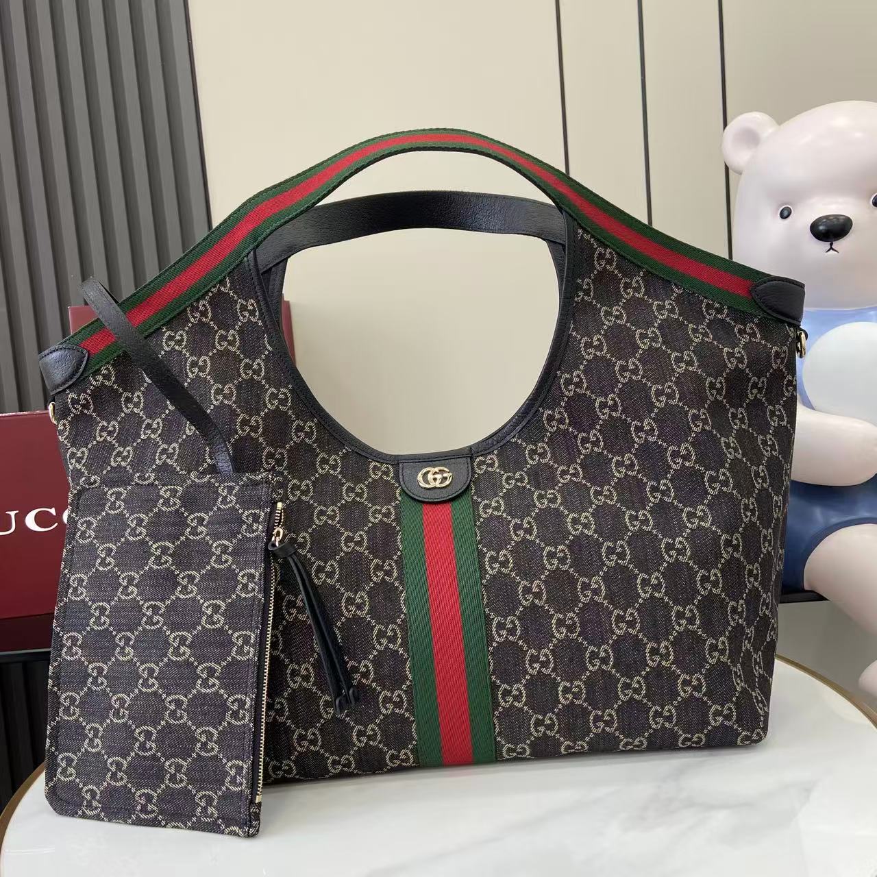 GUCCI Giglio 구찌 대형 라지 토트백 가방