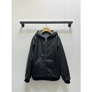 miumiu 미우미우 후드 집업 레더 가죽 자켓 재킷 의류