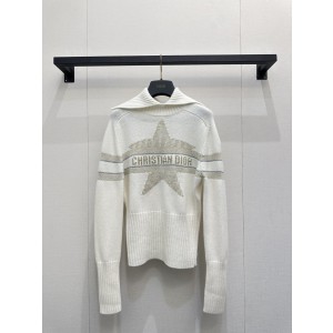 Dior CD 디올 알프스 스타 레터 자카드 니트 의류