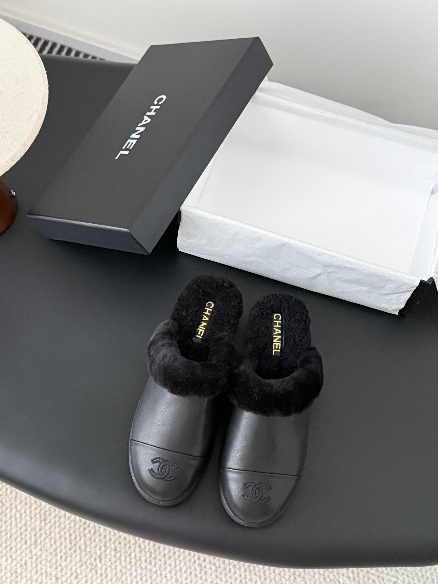 Chanel 샤넬 테디 퍼 슈즈 슬리퍼 신발