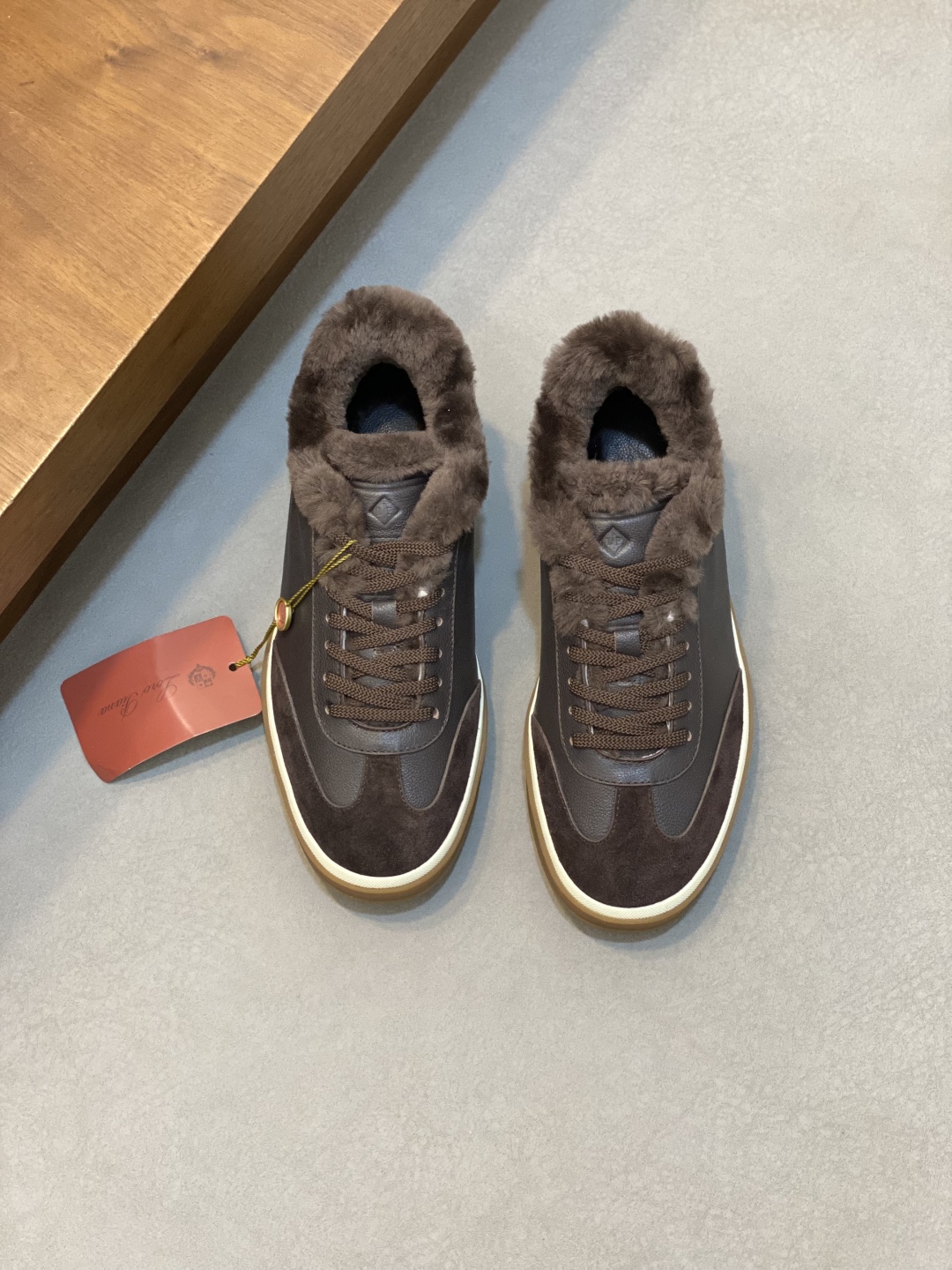 Loro Piana LP 로로피아나 남성 클래식 울 스니커즈 신발