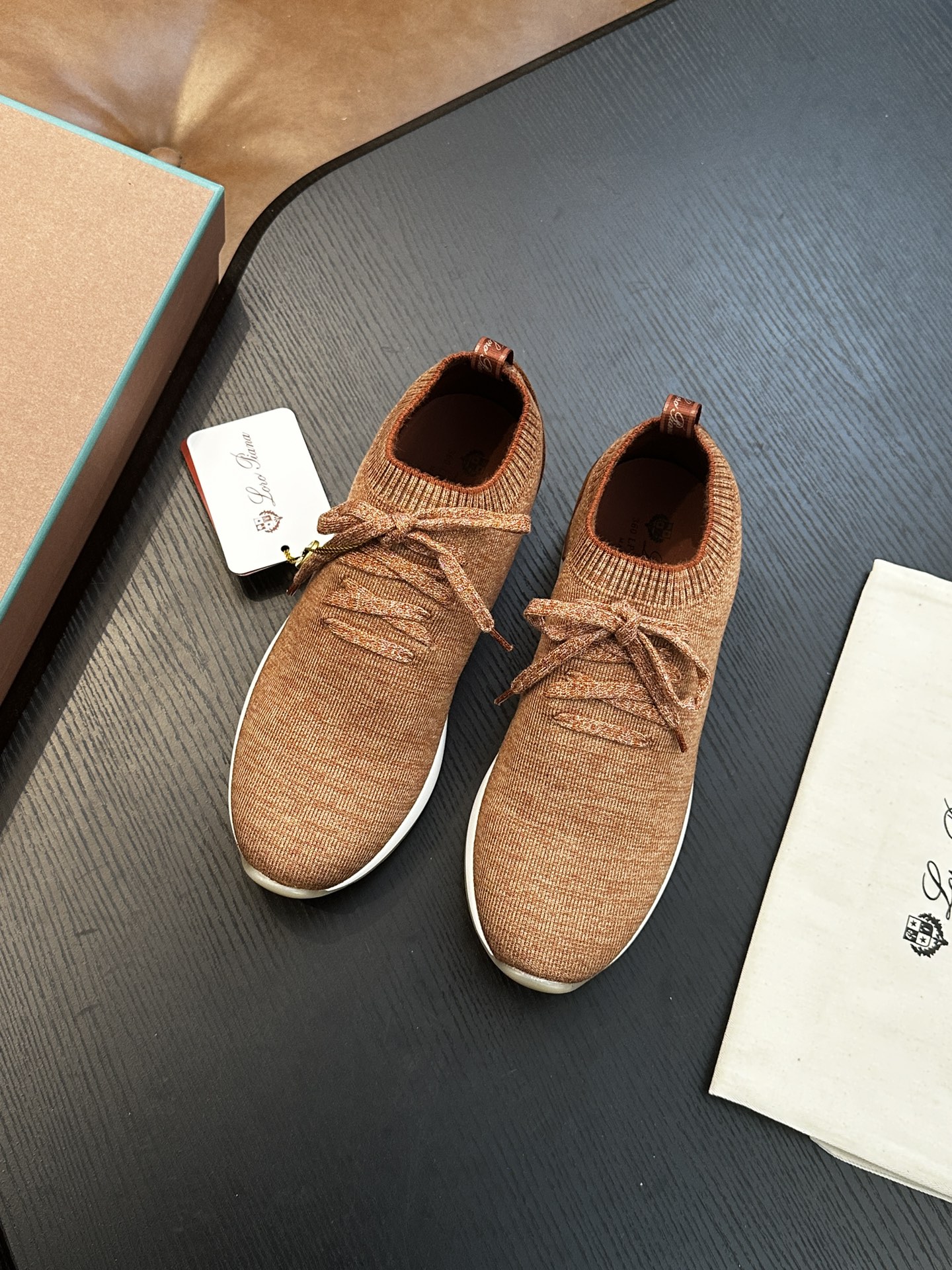 Loro Piana LP 로로피아나 남성 니트 스니커즈 신발