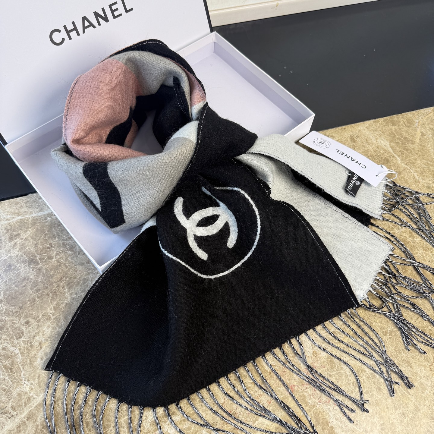 Chanel 샤낼 스카프 머플러 목도리