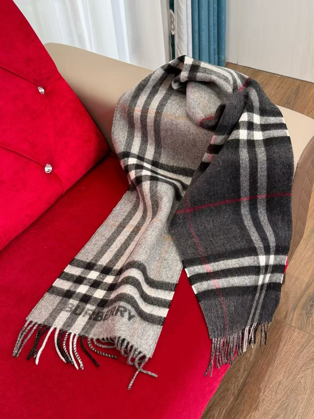 Burberry 버버리 체크 캐시미어 머플러 목도리