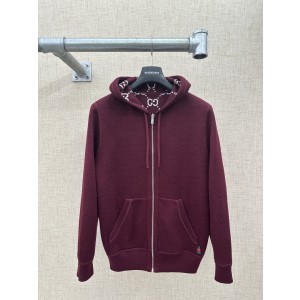 Gucci 구찌 양모 리버서블 양면 후드 집업 자켓 재킷 의류