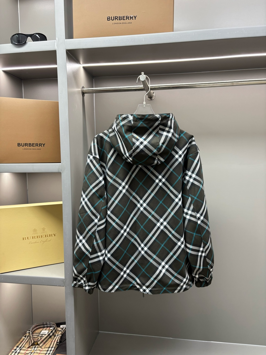 Burberry 버버리 체크·말 로고 양면 자켓 재킷 의류