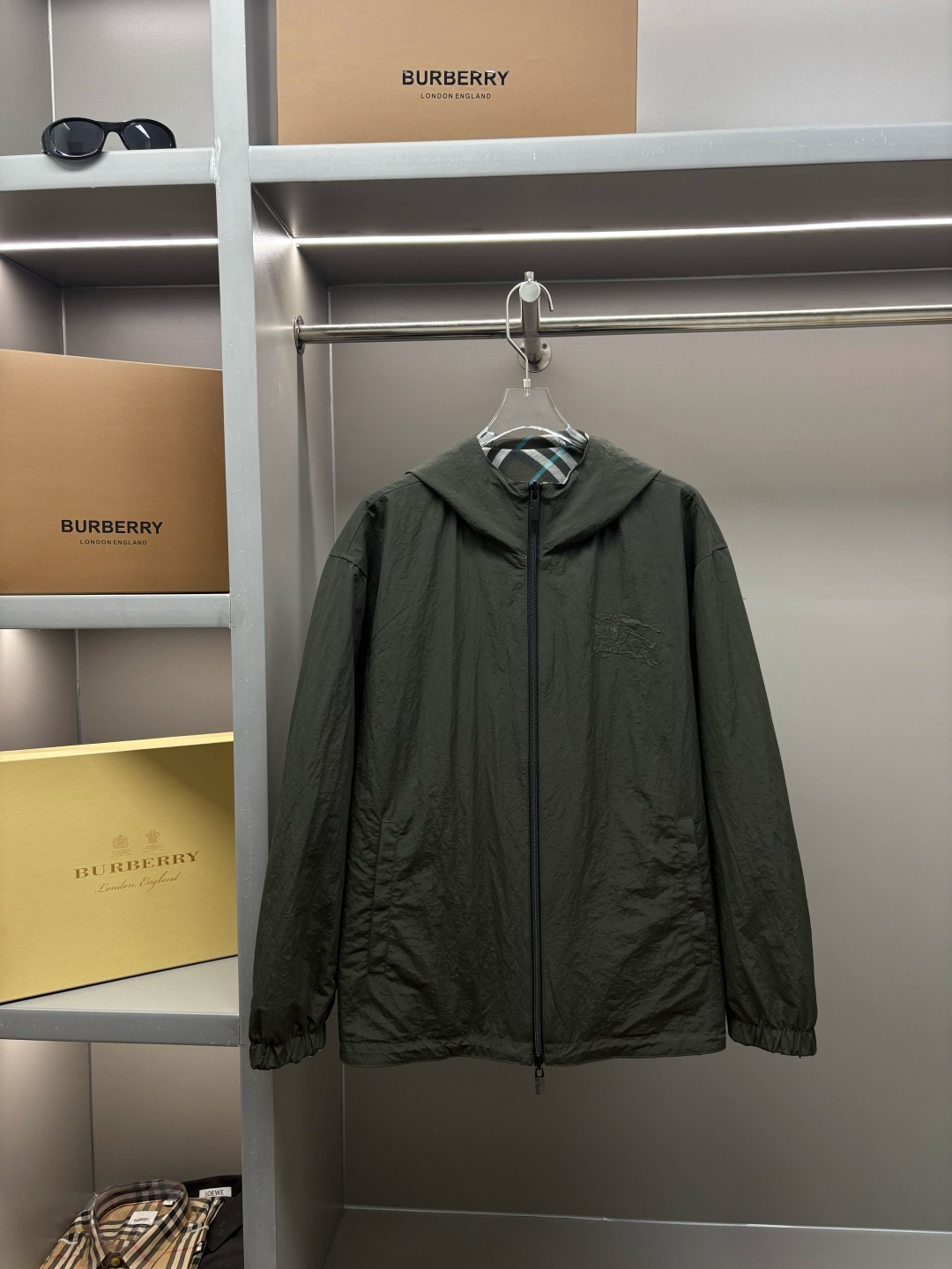 Burberry 버버리 체크·말 로고 양면 자켓 재킷 의류
