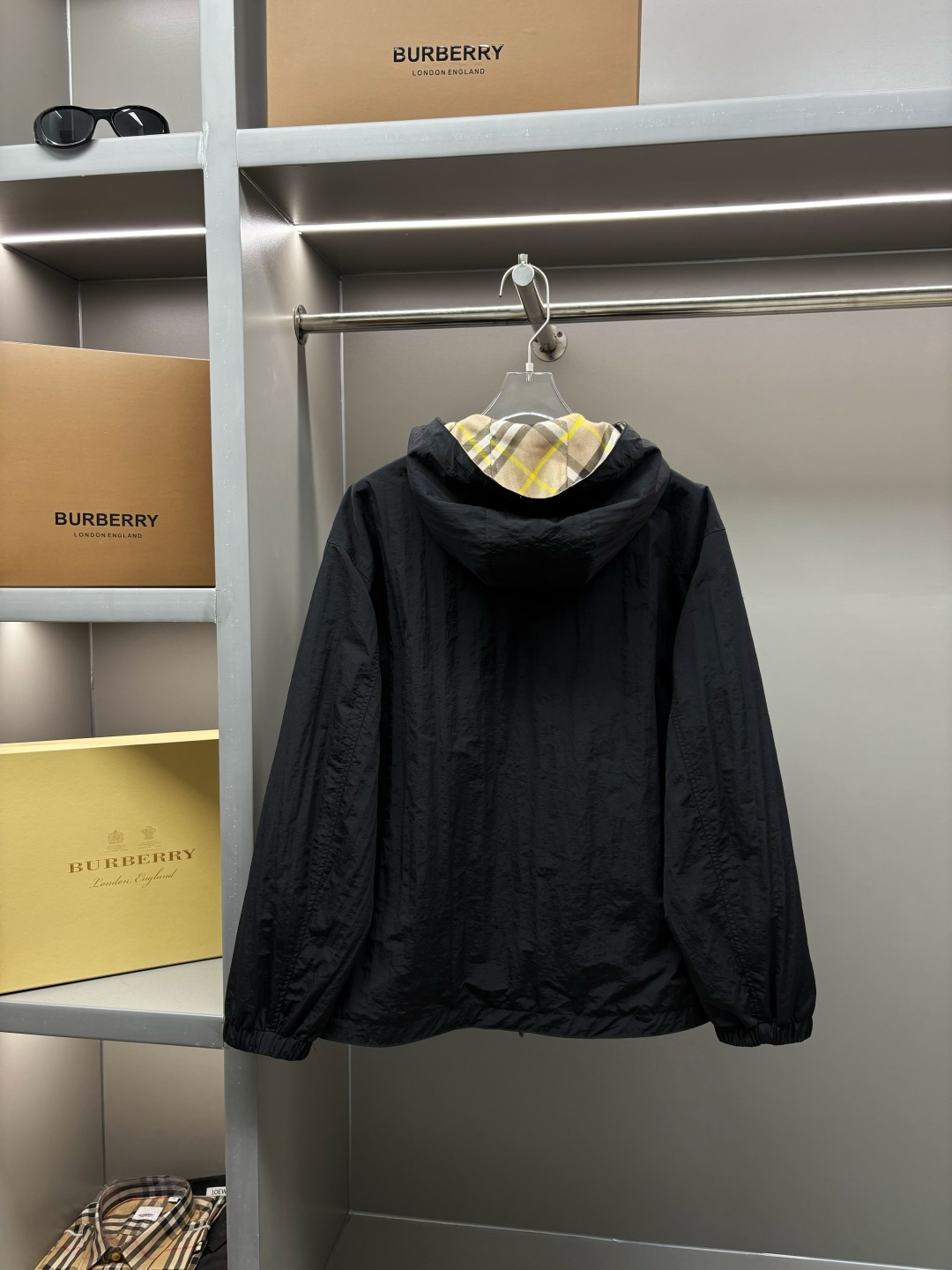 Burberry 버버리 체크·말 로고 양면 자켓 재킷 의류