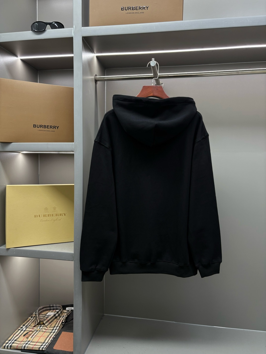 Burberry 버버리 체크 전마 자수 후드티 맨투맨 티셔츠 의류