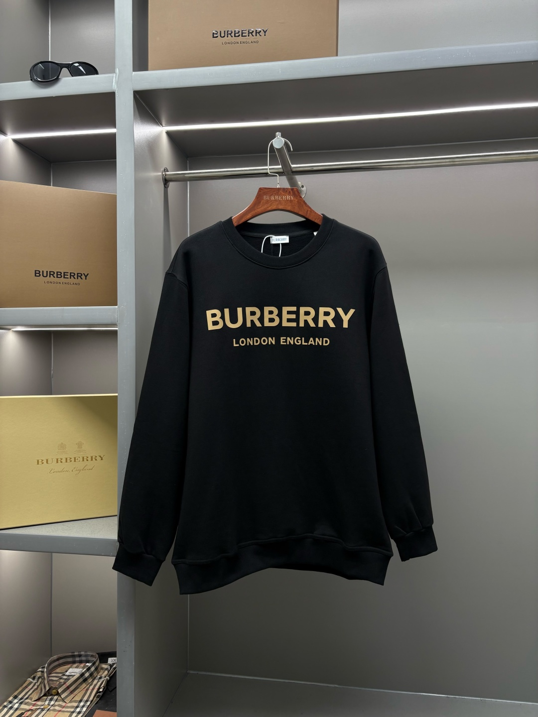 Burberry 버버리 런던 로고 프린트 코튼 맨투맨 티셔츠 의류