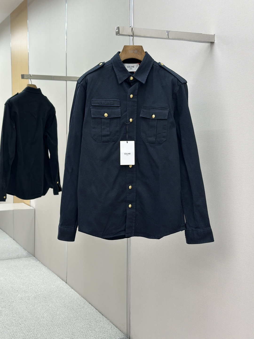 CELINE 셀린느 골드 버튼 셔츠 자켓 재킷 의류
