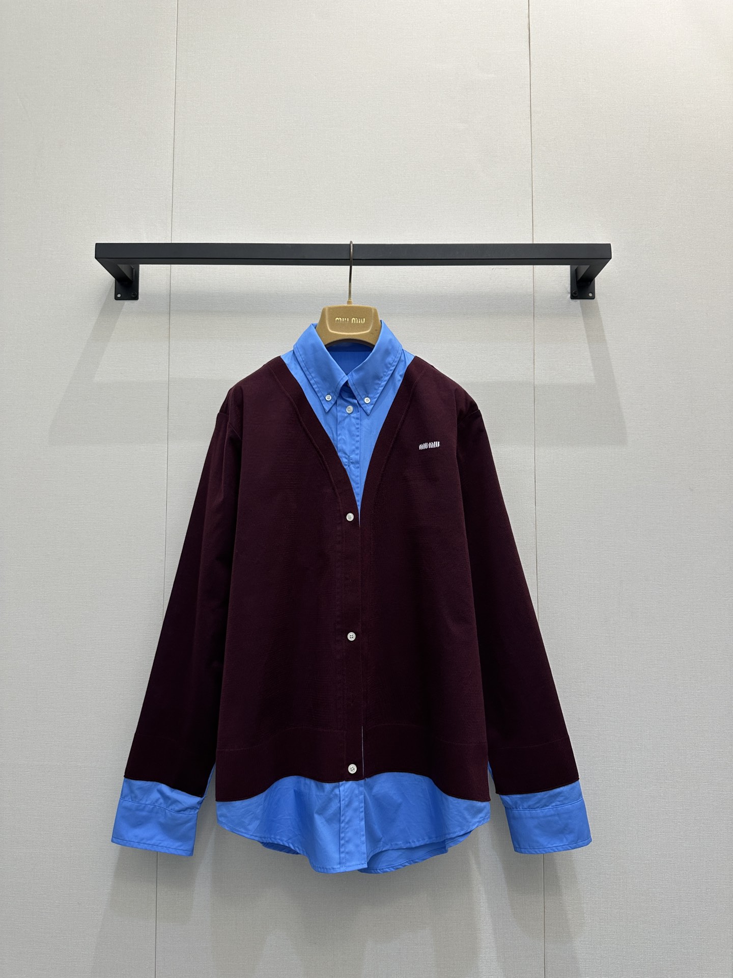 miumiu 미우미우 배색 셔츠 의류