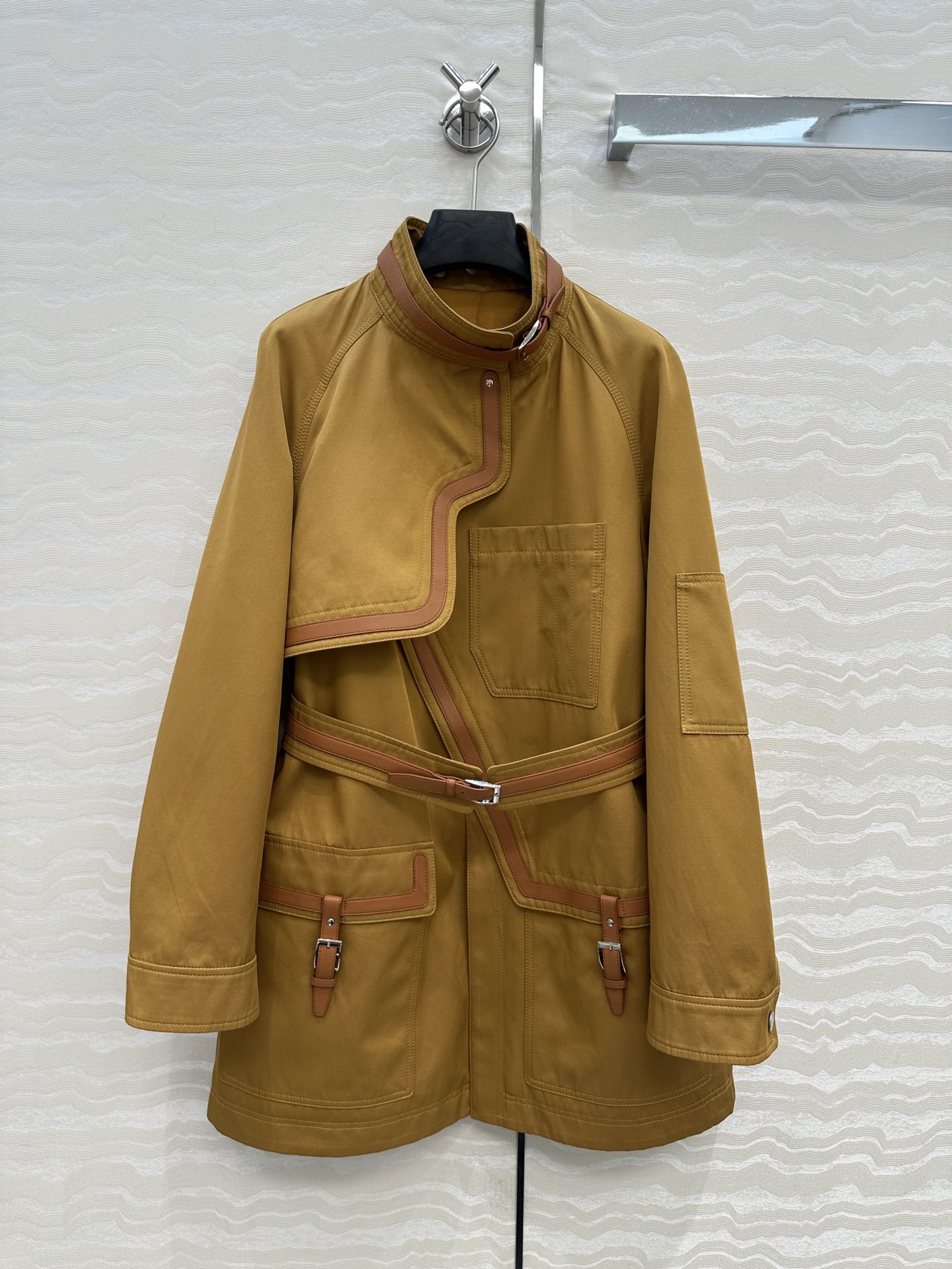 Hermes 에르메스 하우스 레더 패치 라이딩 코트 자켓 의류