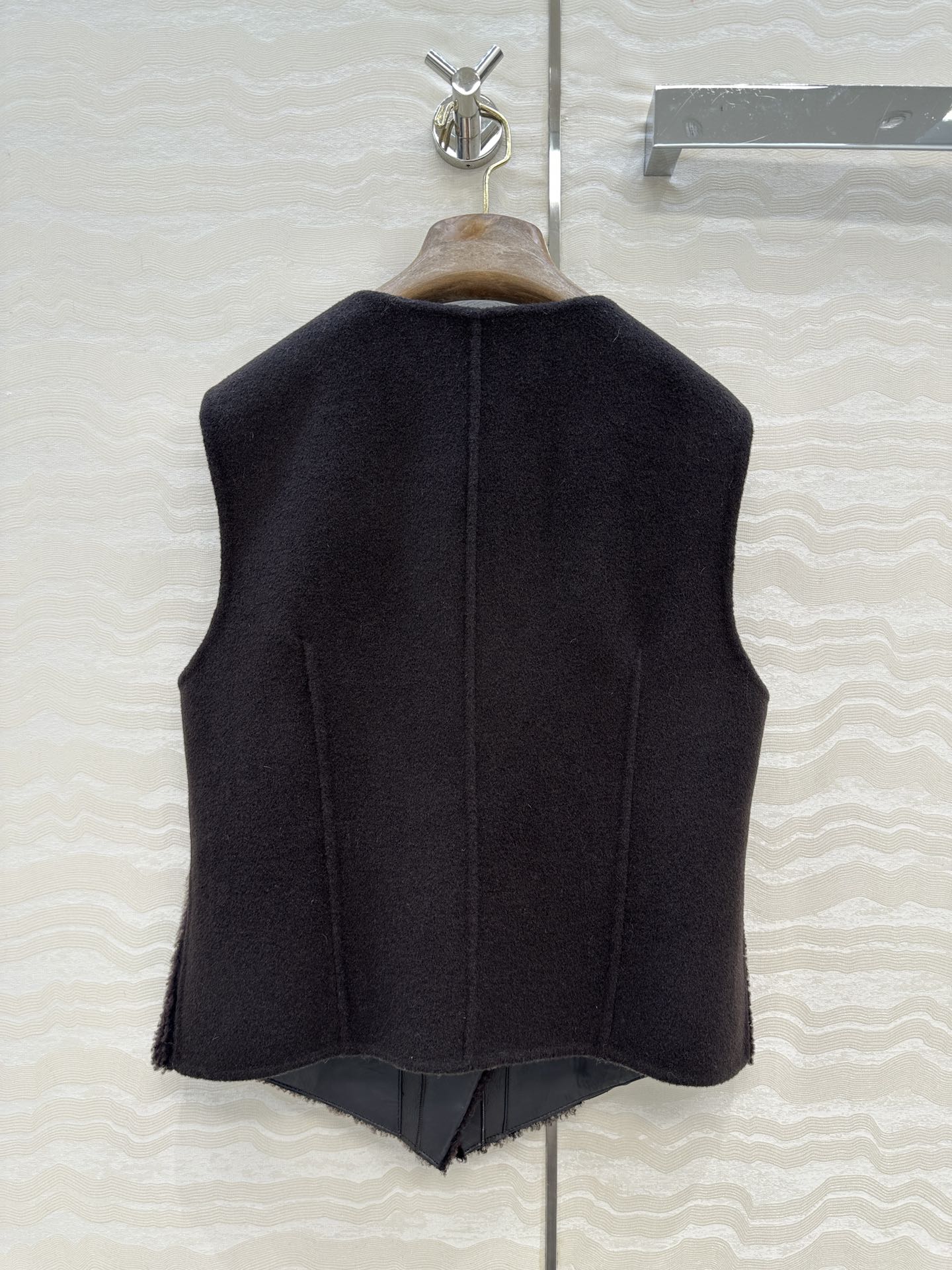 Loro Piana LP 로로피아나 올드머니 무드 피 shearling + 모직 믹스 베스트 조끼 의류