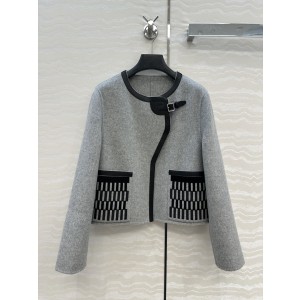 Hermes 에르메스 레더 파이핑 포인트 자켓 재킷 의류