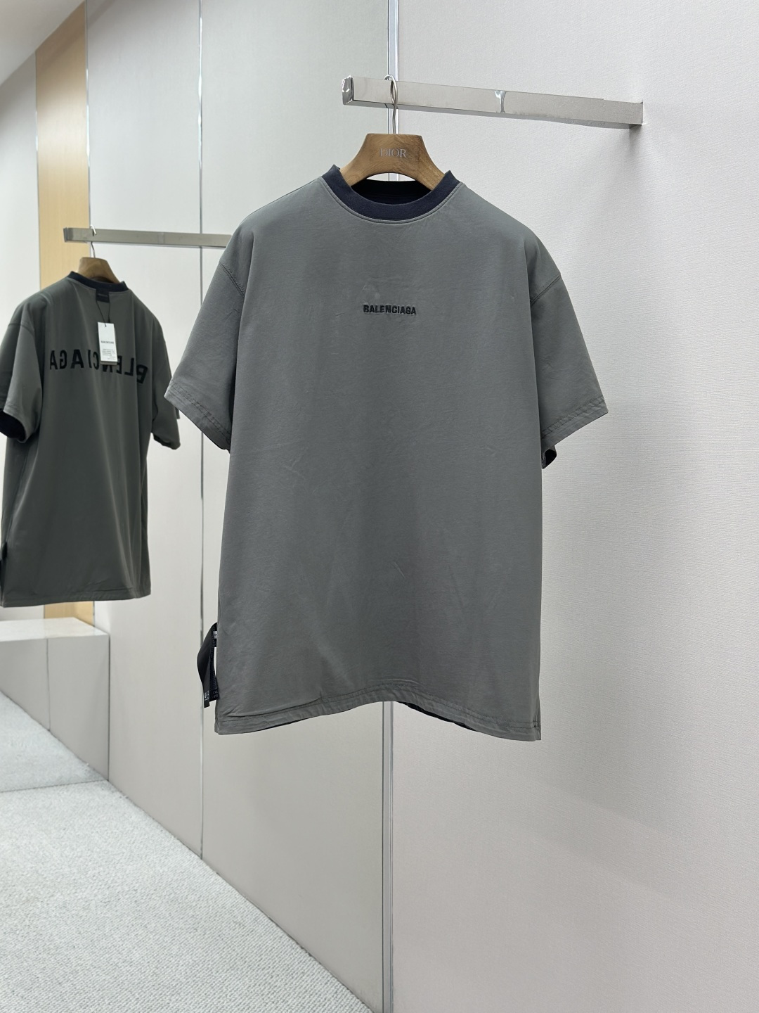 Balenciaga 발렌시아가 양면 파리 반팔 티셔츠 의류