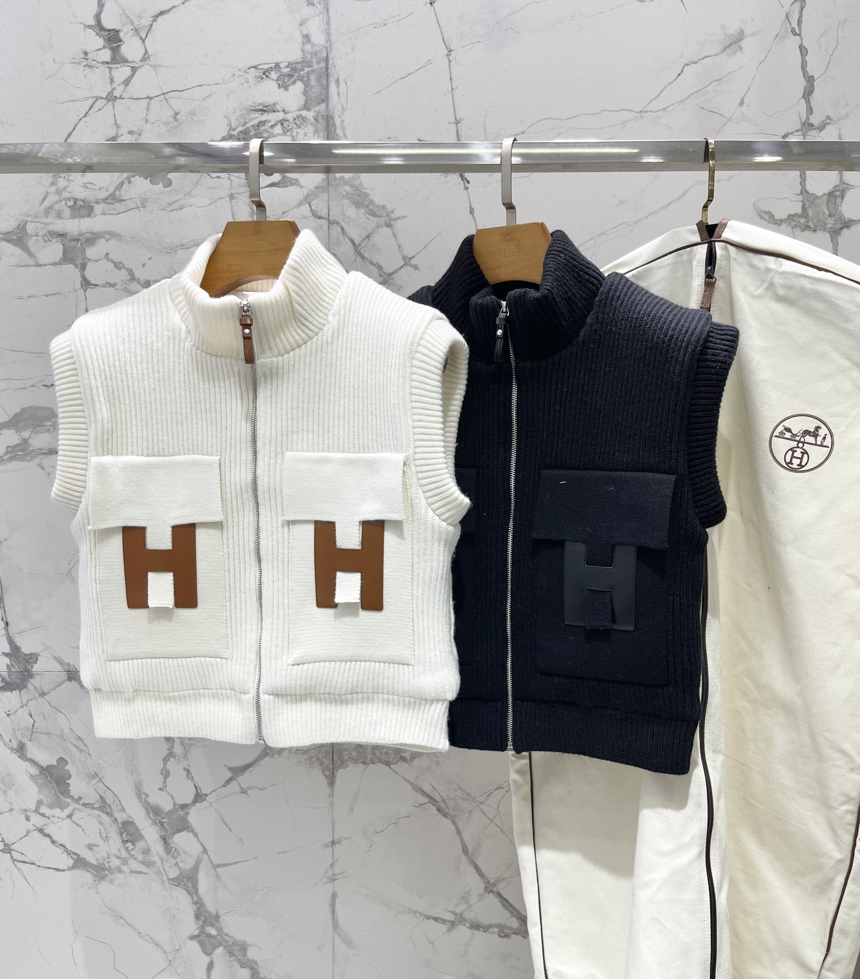 Hermes 에르메스 니트 울 베스트 조끼 의류