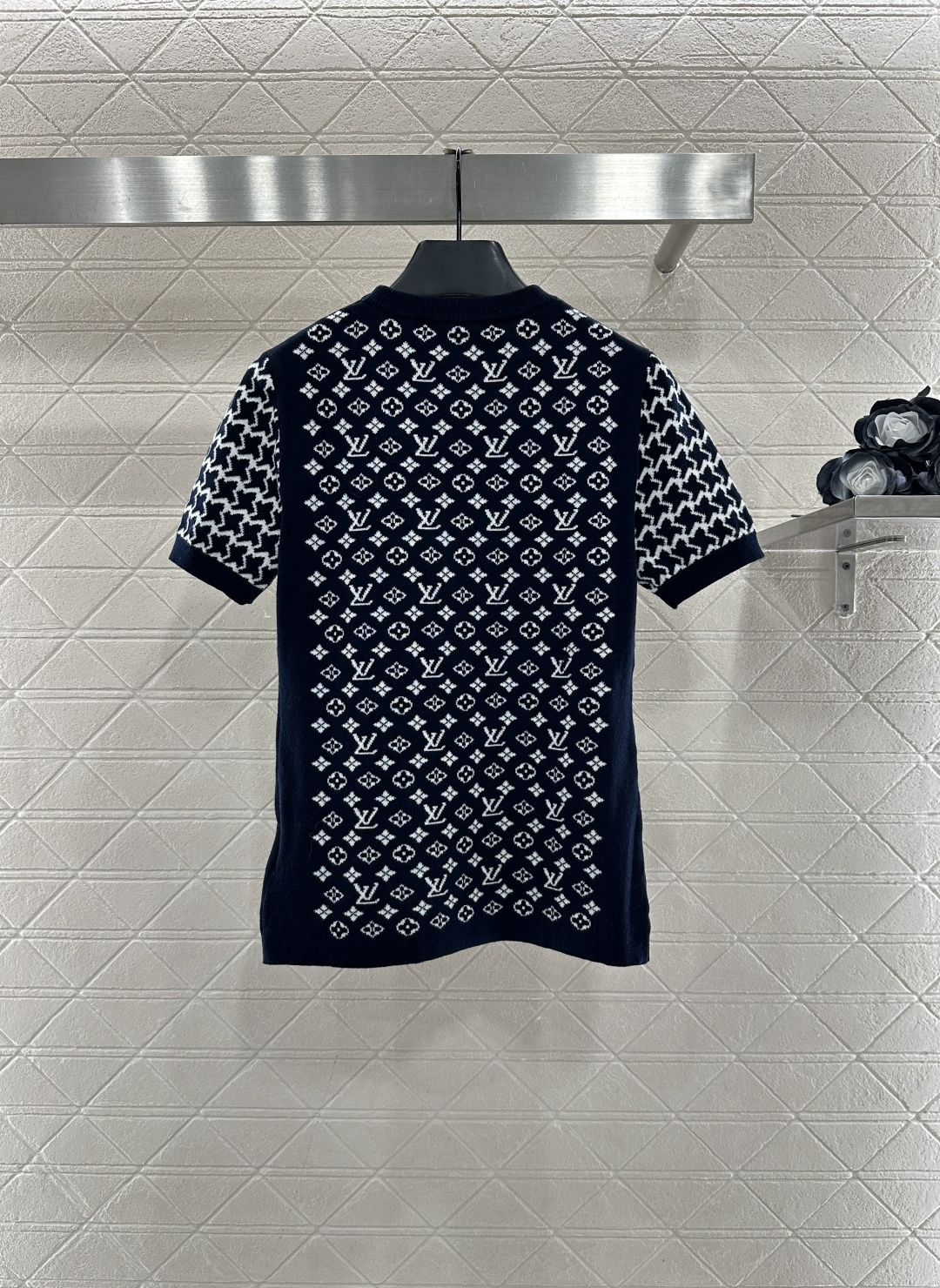 LV 루이비통 자카드 반팔 니트 의류