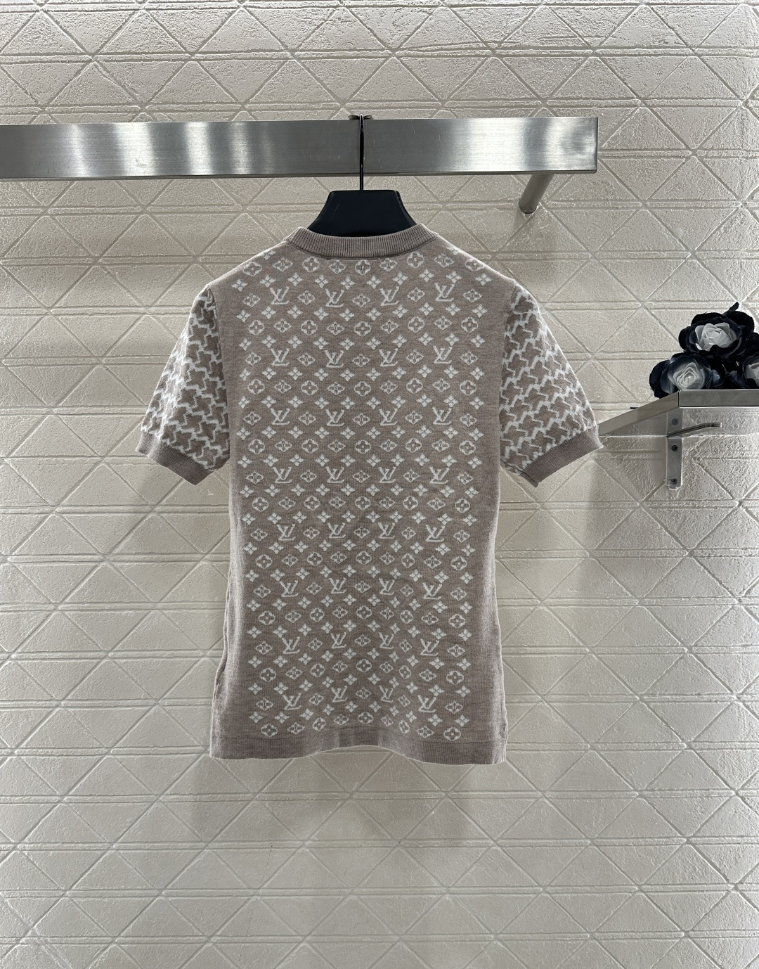 LV 루이비통 자카드 반팔 니트 의류