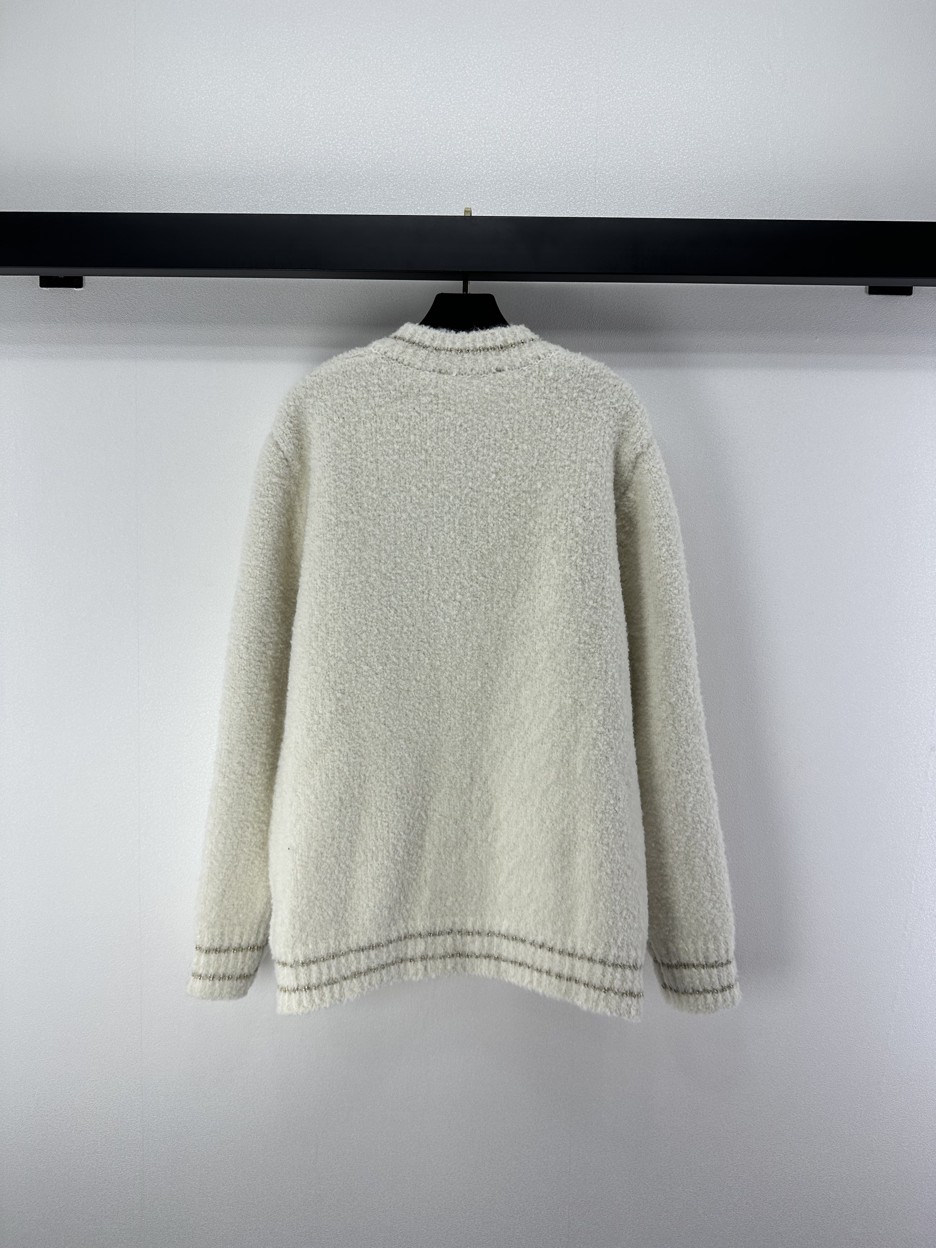 LV 루이비통 라운드넥 금사 양털 가디건 자켓 재킷 의류