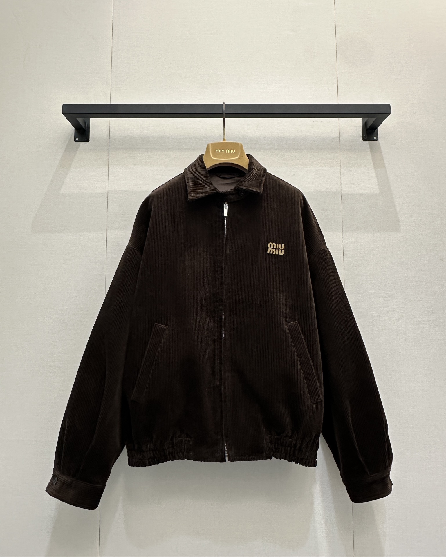 miumiu 미우미우 캐러멜 코듀로이 지퍼 자켓 재킷 의류