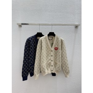 Gucci 구찌 GG 로고 V넥 니트 가디건 의류