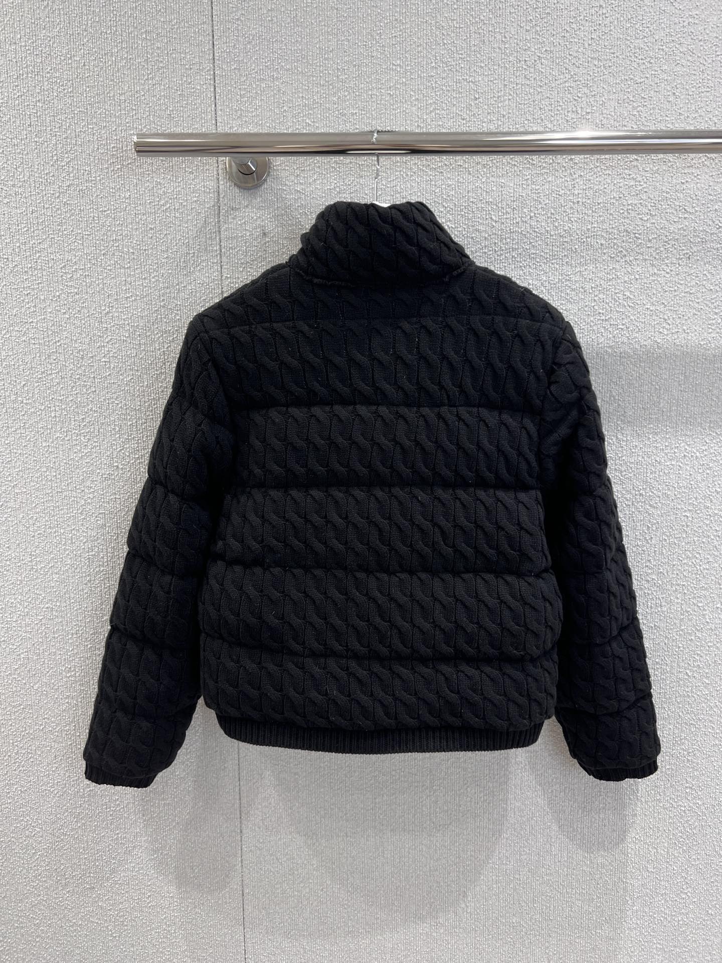 Moncler 몽클레어 몽클레르 하이넥 니트 패치 다운 자켓 점퍼 패딩 의류