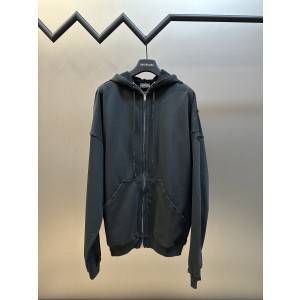 Balenciaga 발렌시아가 글자 테이프 지퍼 후드 집업 자켓 재킷 의류