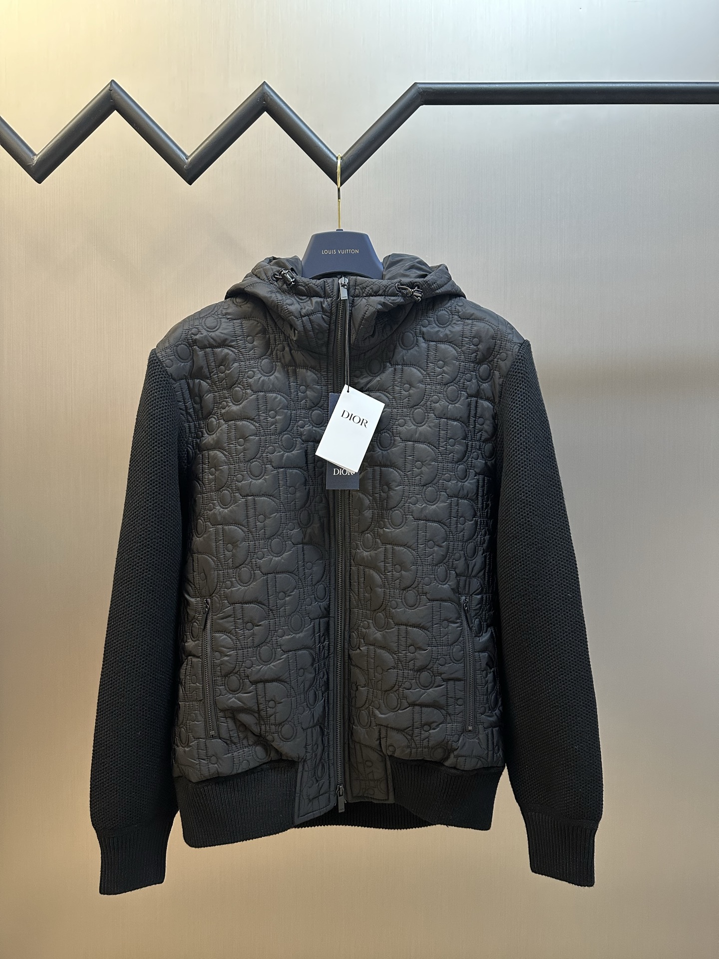 Dior CD 디올 로고 자수 니트 패치 점퍼 재킷 자켓 의류