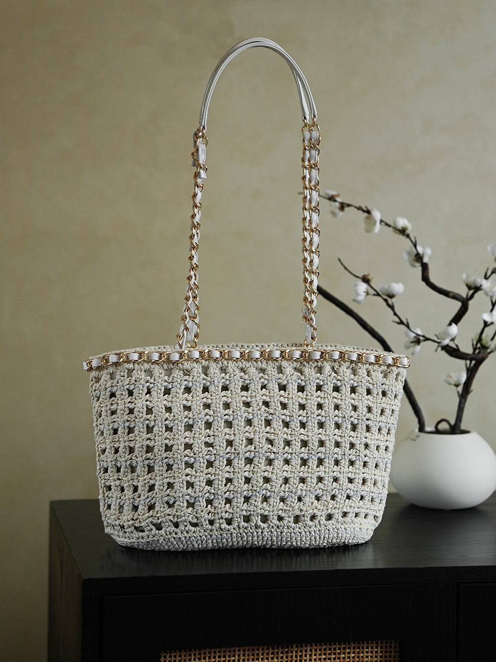 Chanel 샤넬 25C 얼리 스프링 핸드메이드 바스켓백 숄더백 가방