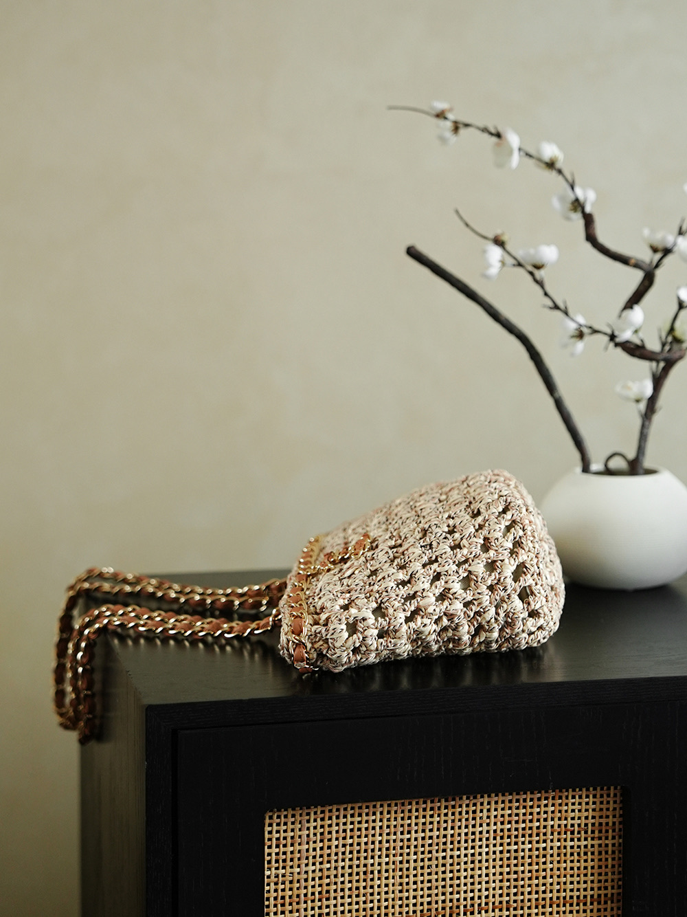 Chanel샤넬 22P 바스켓 라피아백 숄더백 가방