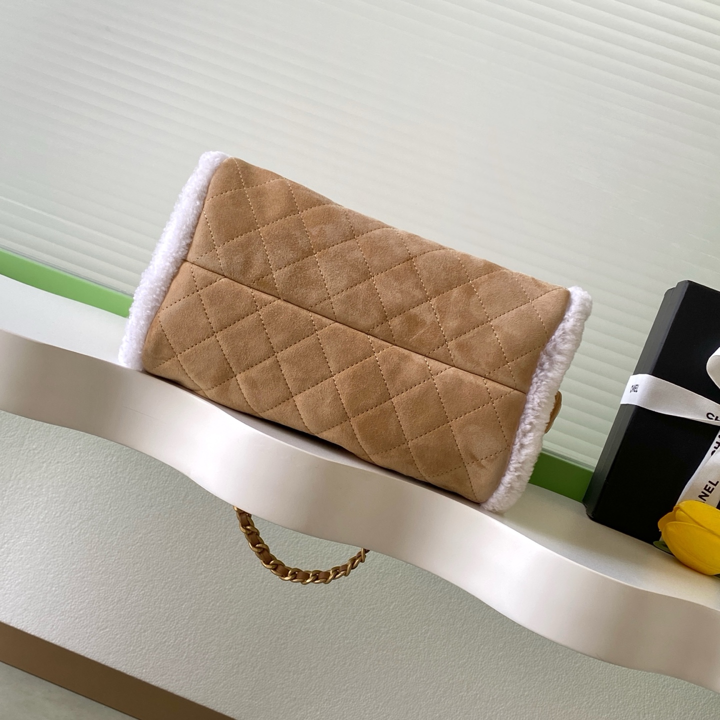 Chanel 샤넬 25K 테디백(스웨이드 퍼)숄더백 가방