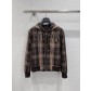 Louis Vuitton LV 루이비통 체크 후드 집업 아카데미 재킷 자켓 의류