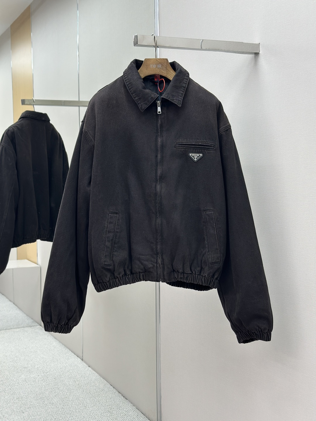 Prada 프라다 삼각 로고 데님 재킷 자켓 의류