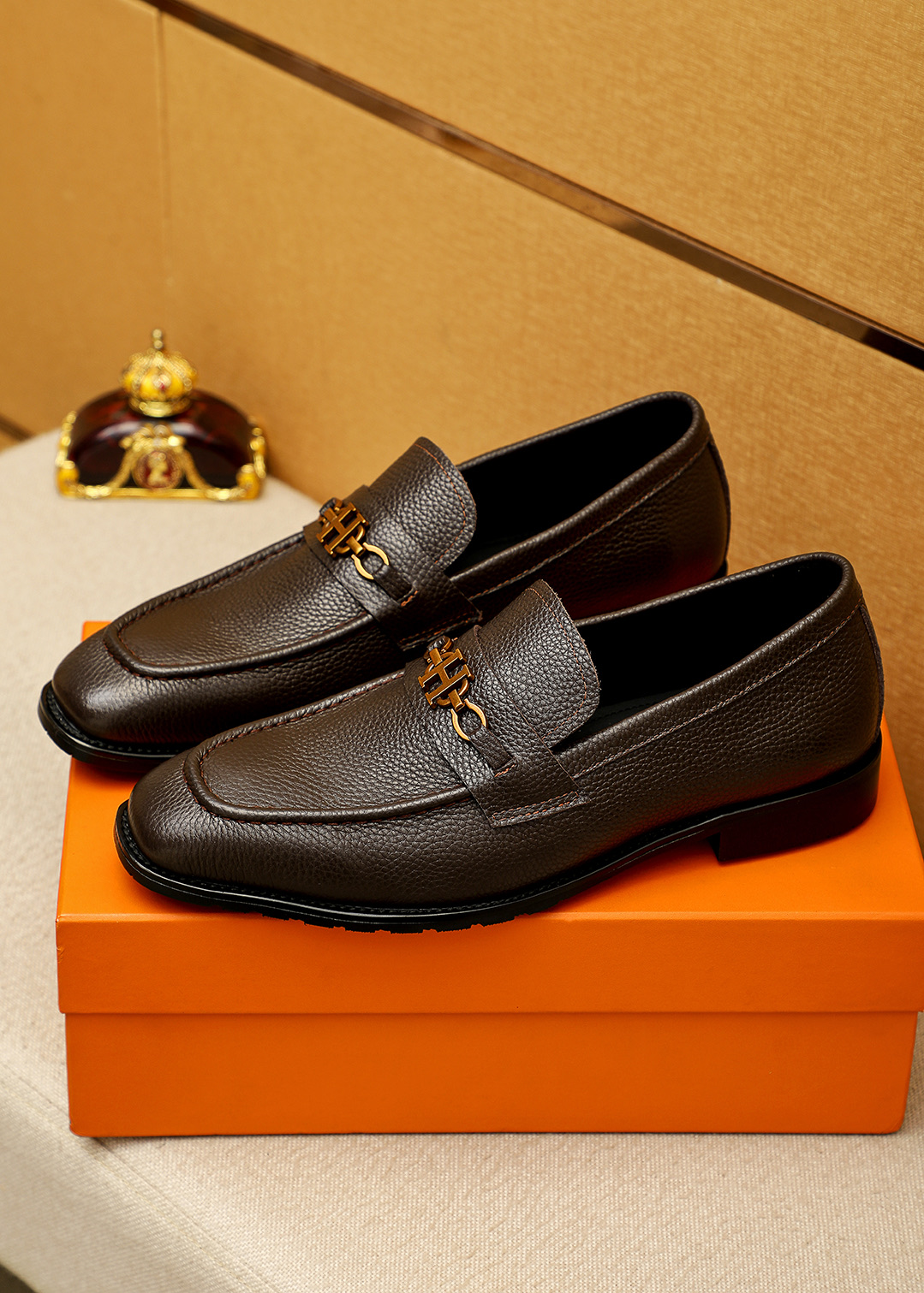 Hermes 에르메스 캐주얼 가죽 구두 신발