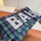 Balenciaga 발렌시아가 인기 클래식 로고 체크 머플러 목도리