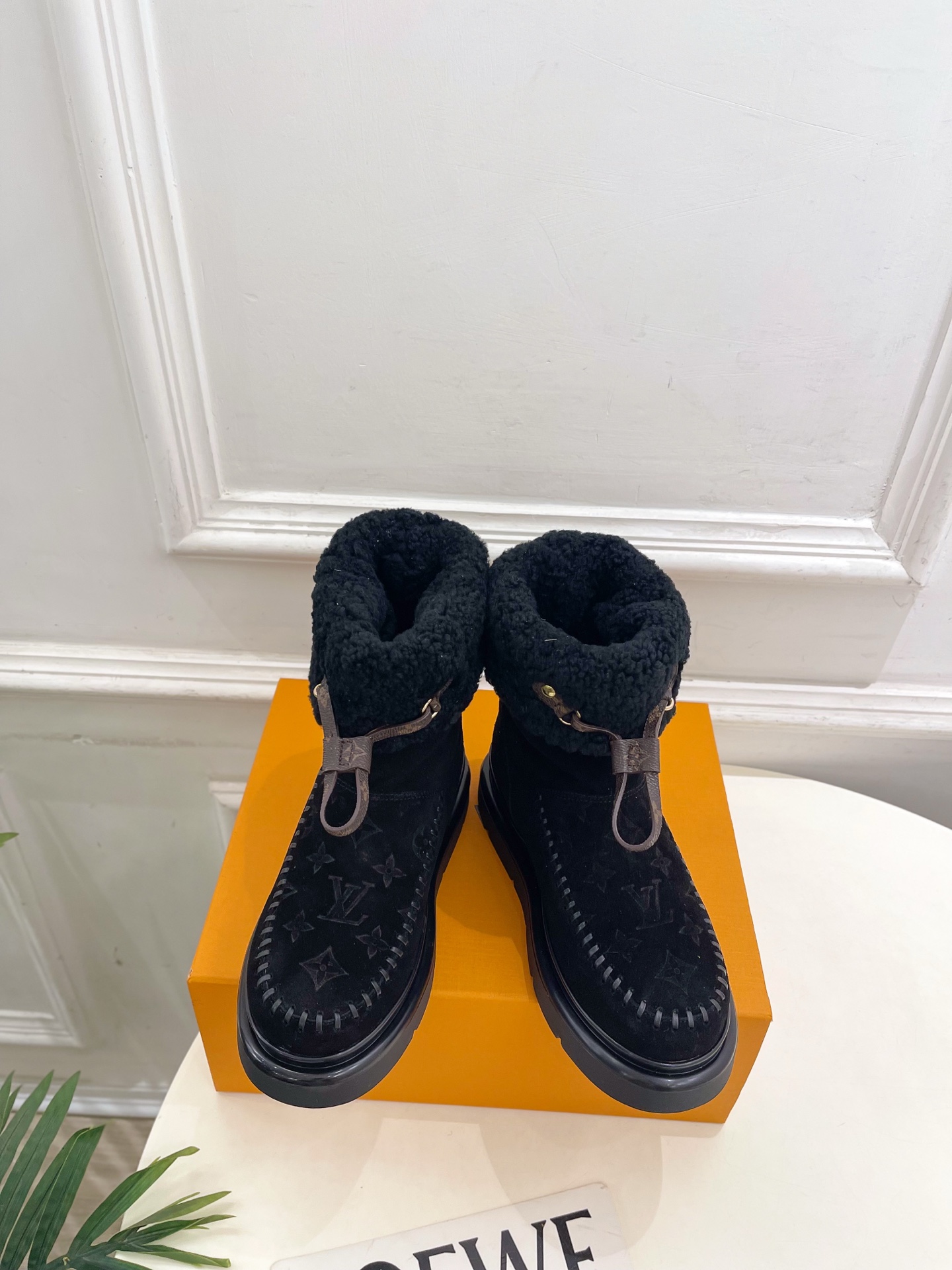 LV 루이비통 Ski 시리즈 CORTINA 앵클 부츠 신발