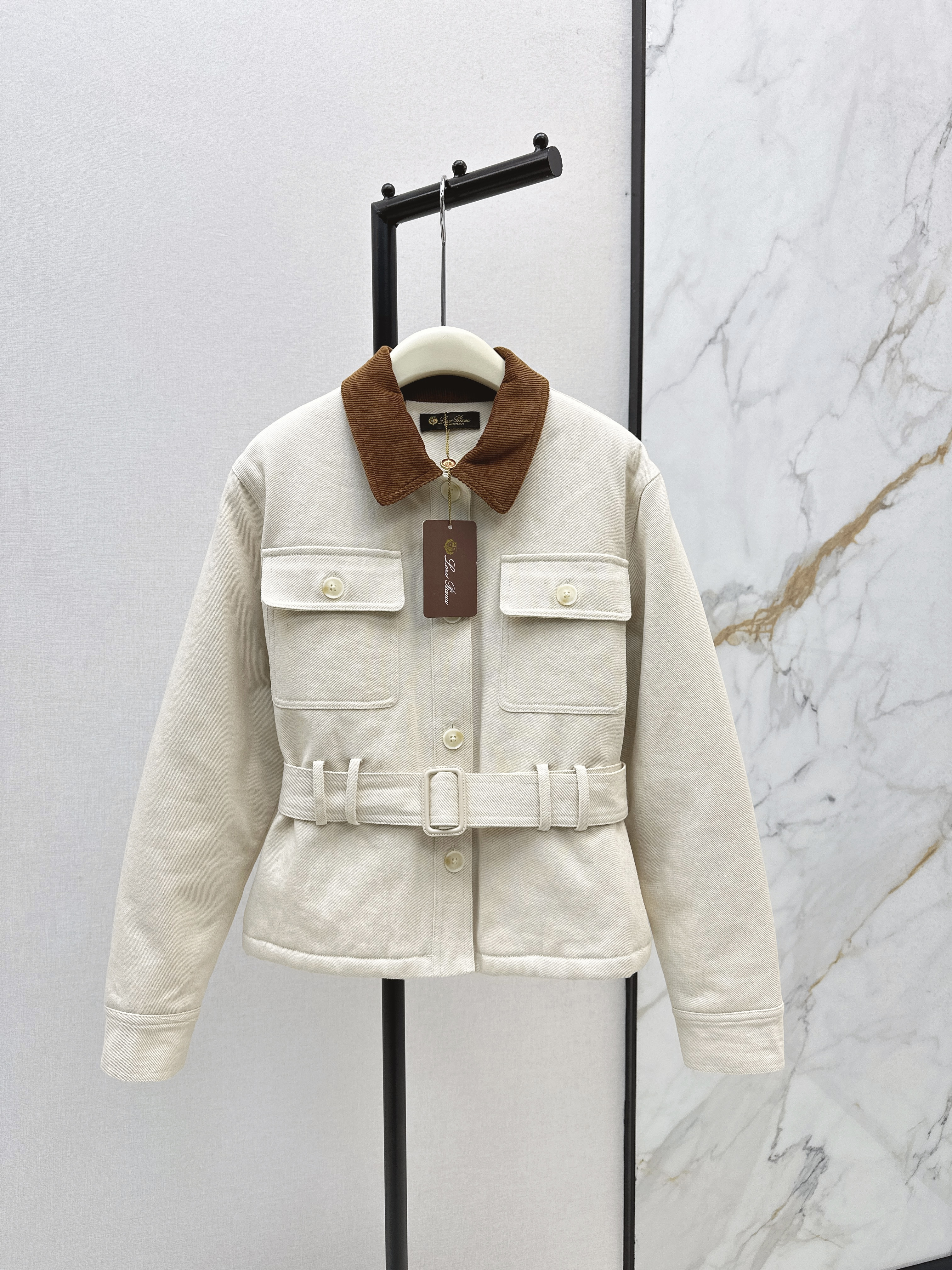 Loro Piana 로로 피아나 올드 머니 룩 허리 조절 패딩 자켓 재킷 코트 의류