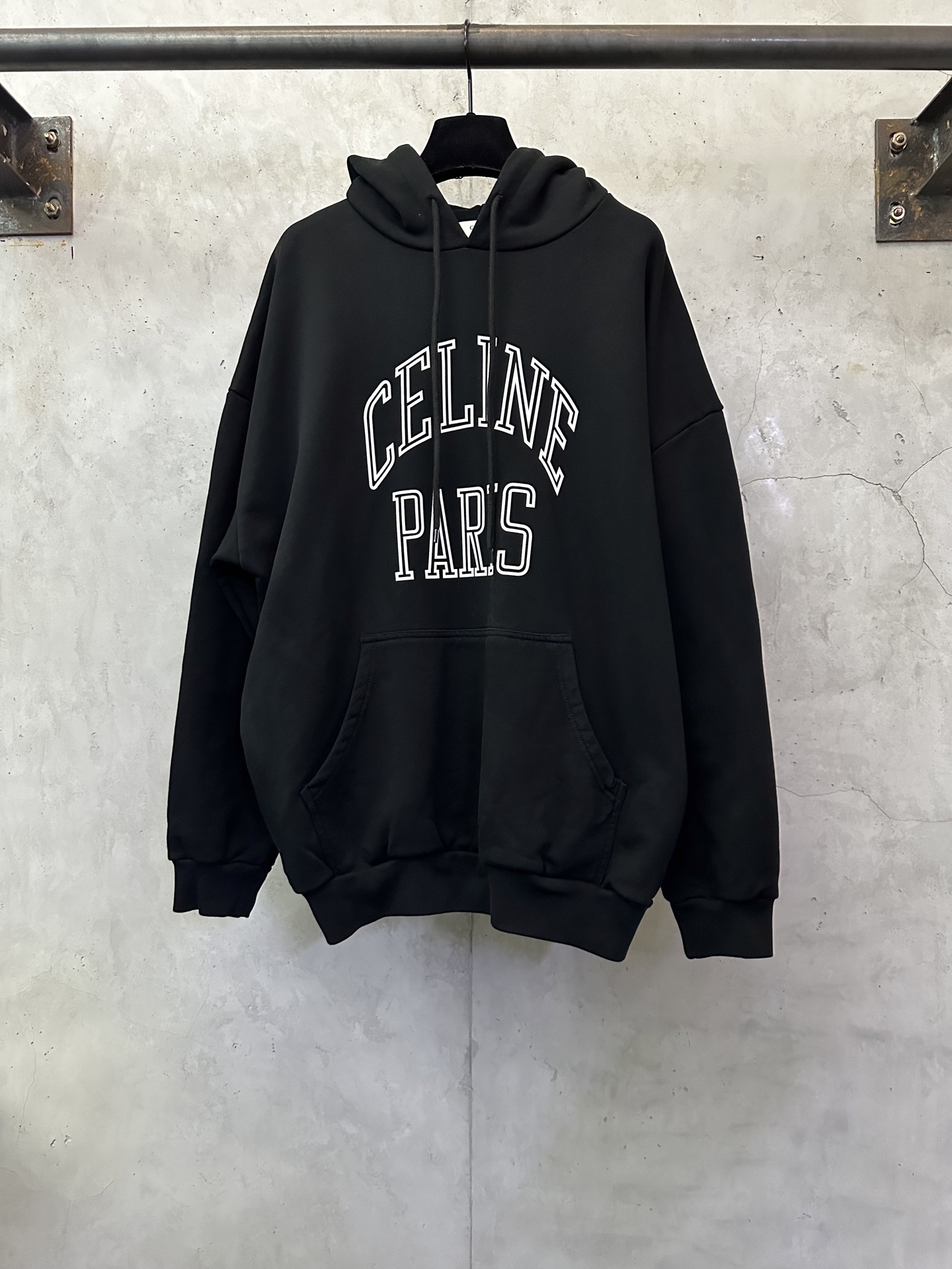 CELINE 셀린느 플로킹 로고 후드티 의류