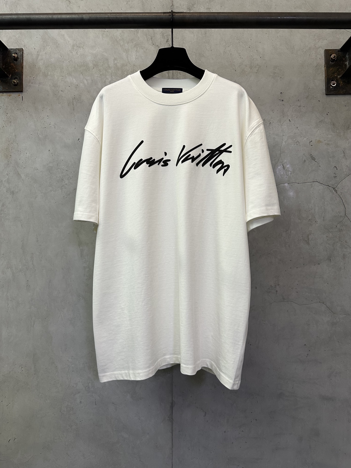 Louis Vuitton LV GOLDMINE 루이비통 손글씨 로고 발포 프린트 반팔 티셔츠 의류