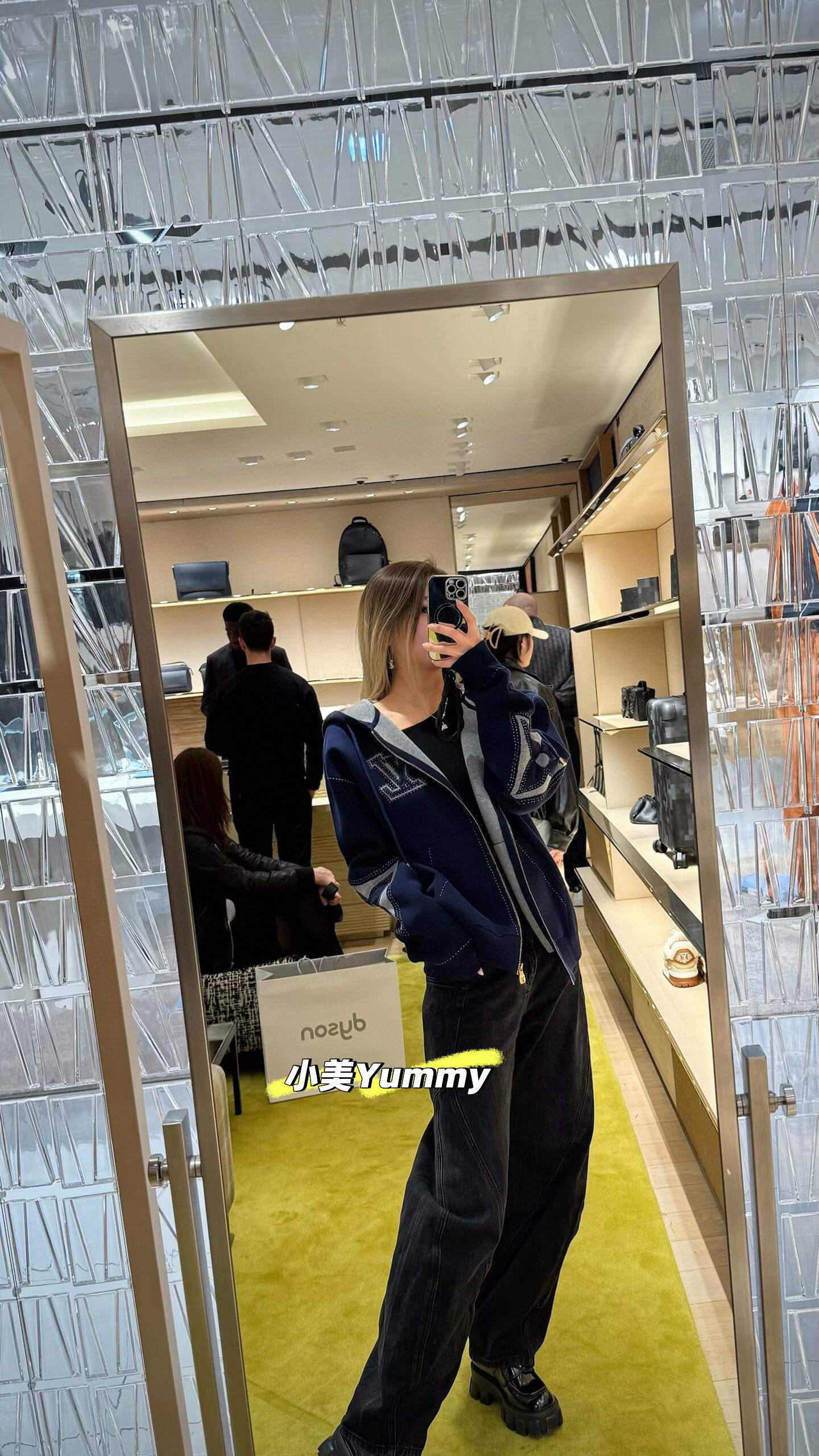 Louis Vuitton LV 루이비통 니트 인레이 지퍼 후드 집업 자켓 의류