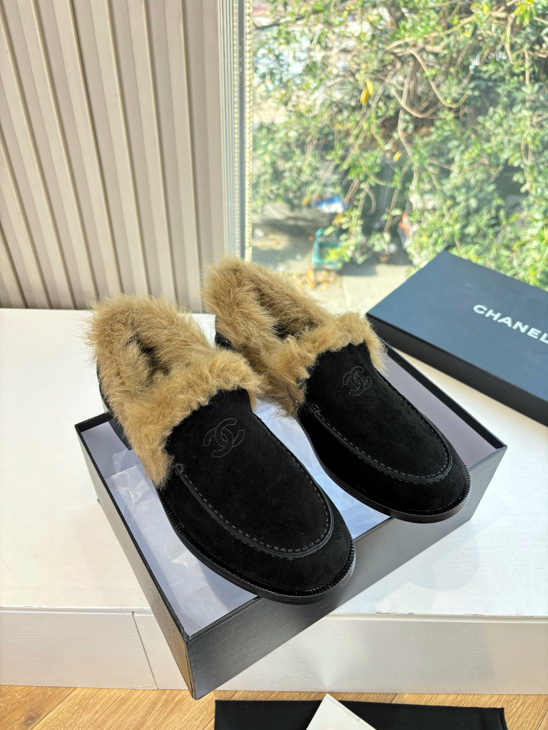 CHANEL 샤넬 여성용 복고풍 마리제인 로퍼 신발