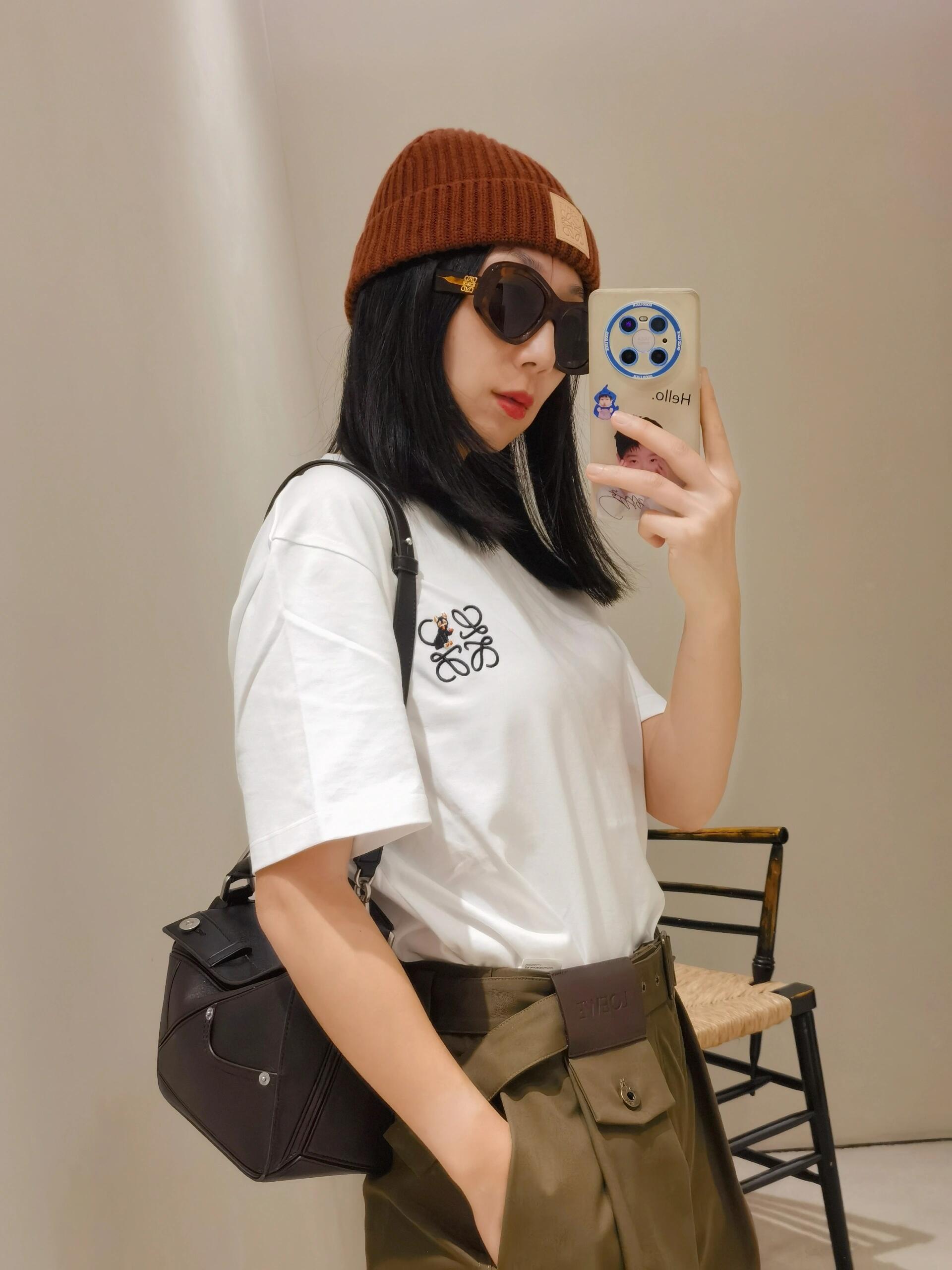 Loewe 로에베 몽키 / 버드 자수 반팔 티셔츠 의류