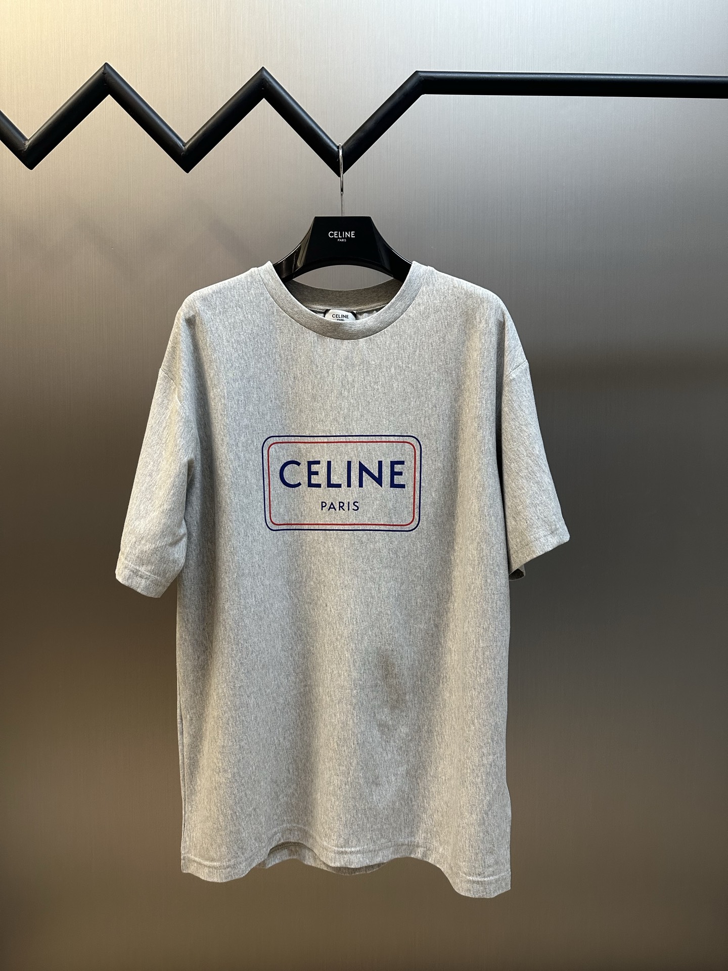 Celine 셀린느 블루 프레임 프린트 반팔 티셔츠 의류