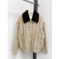 miumiu 미우미우 굵은 니트 케이블 패턴 자켓 재킷 의류