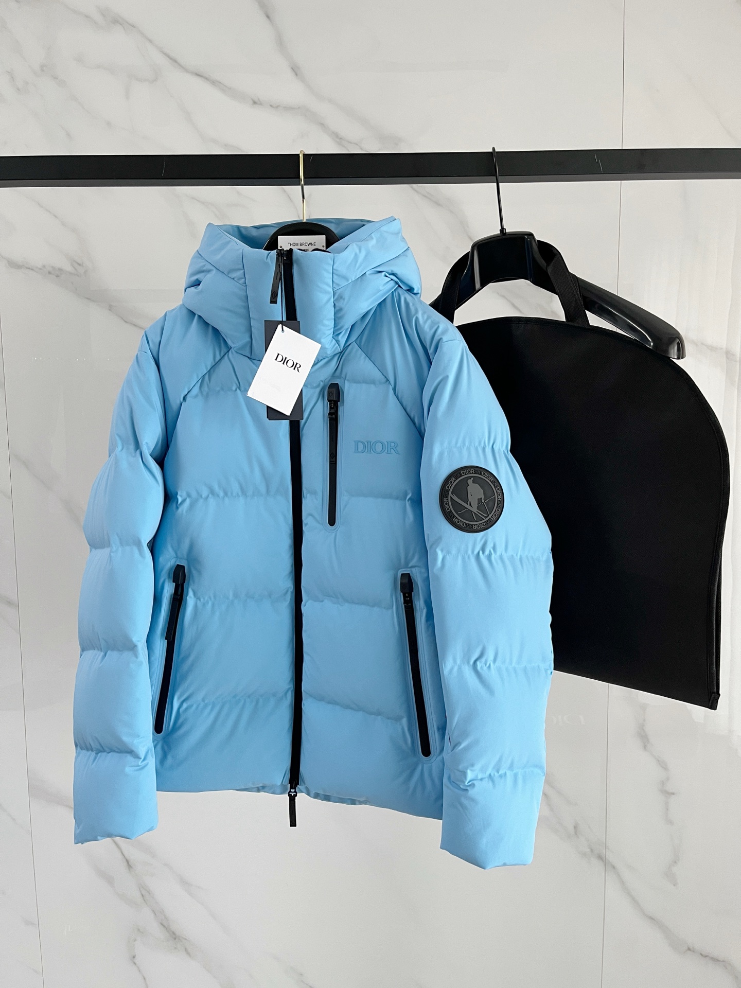 Dior CD 디올 × 데상트 얼라이언스 블랙테크 구스 다운 패딩 점퍼 자켓 의류